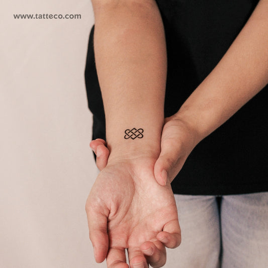 Tatuaje semipermanente de nudo de amor celta (juego de 2)