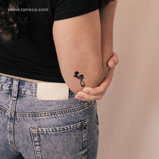 Tatuaje semipermanente de madre y dos hijos (juego de 2)