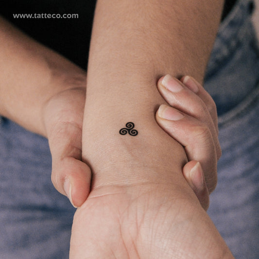 Small Triskelion Semi-Permanent Tattoo - Set of 2