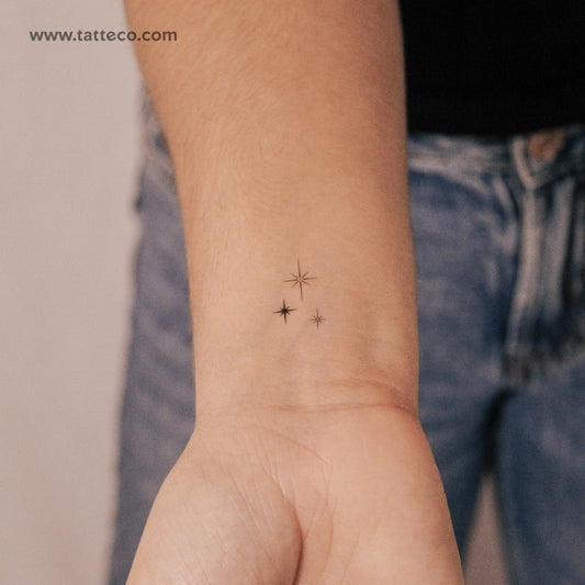 Tatuaje semipermanente Three Sparkles (juego de 2)