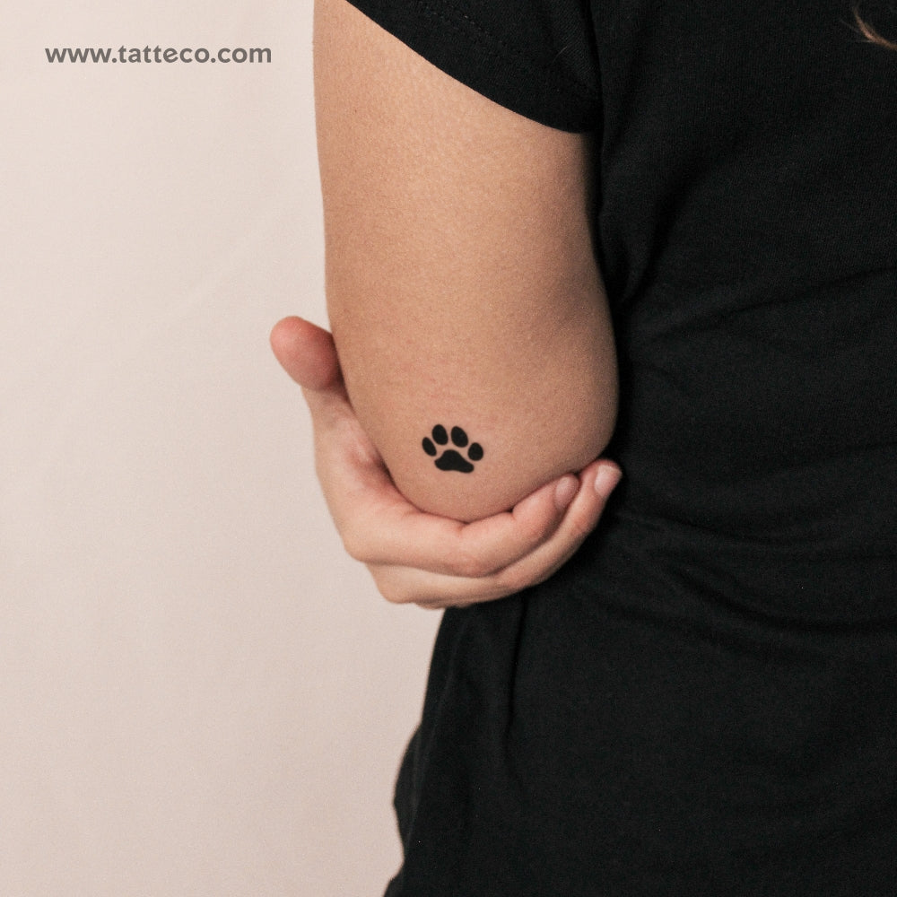 Dog Paw Semi-Permanent Tattoo - Set of 2