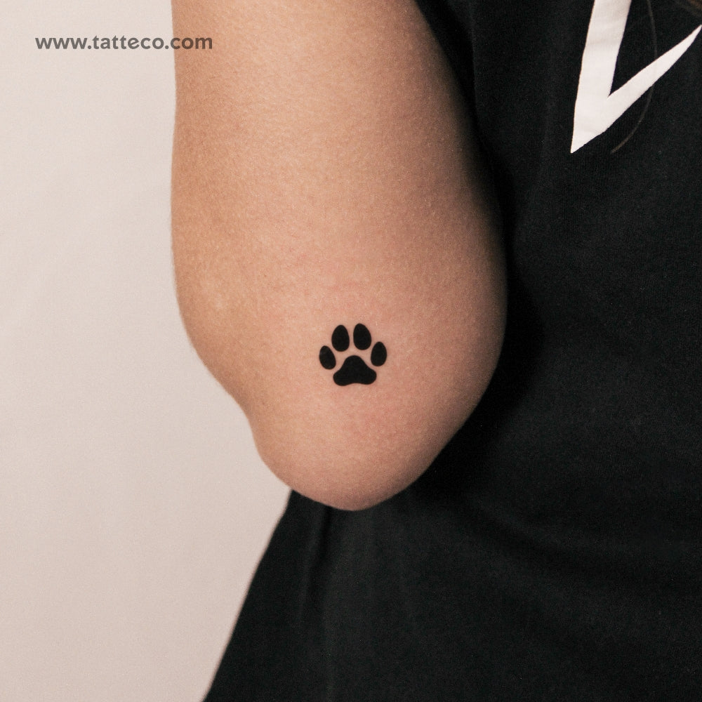 Dog Paw Semi-Permanent Tattoo - Set of 2