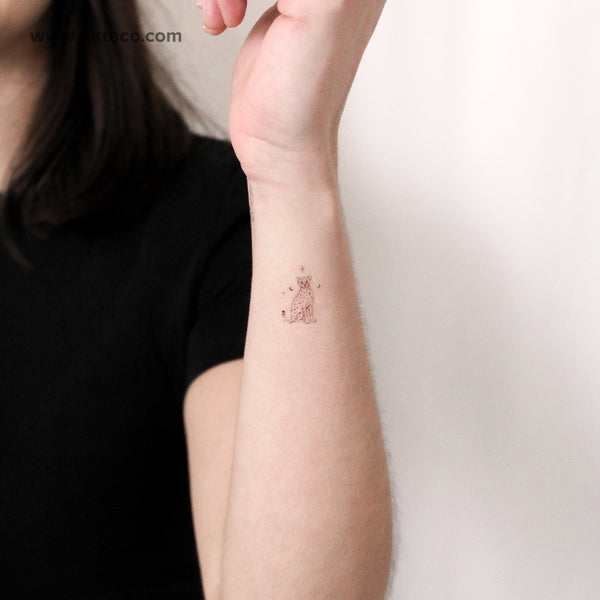 Little Cheetah By Stefano Mazza Temporary Tattoo - Set of 3
