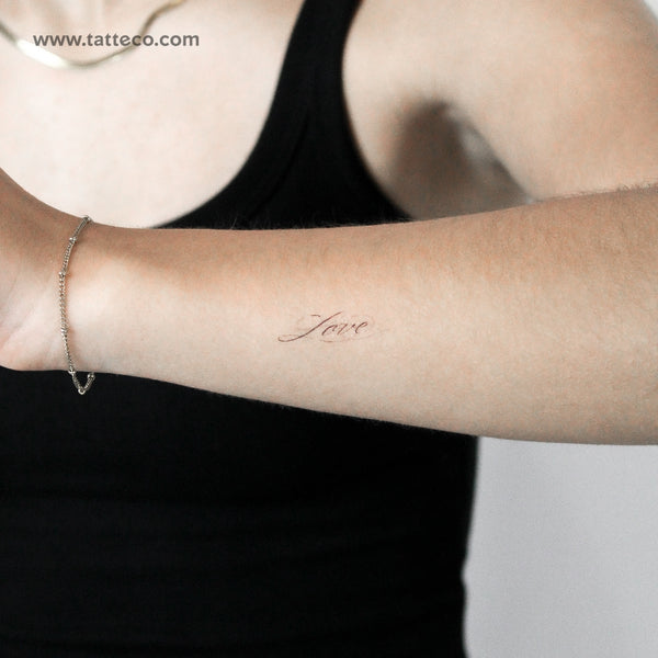 Love By Stefano Mazza Temporary Tattoo - Set of 3