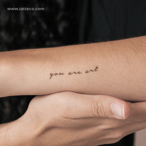 You Are Art Semi-Permanent Tattoo - Set of 2
