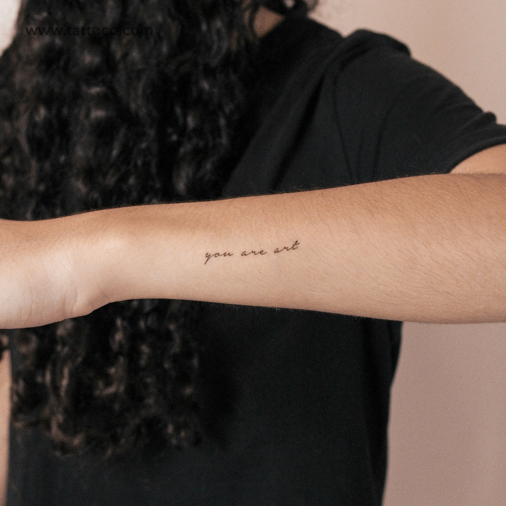 You Are Art Semi-Permanent Tattoo - Set of 2