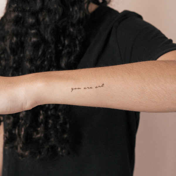 You Are Art Semi-Permanent Tattoo - Set of 2