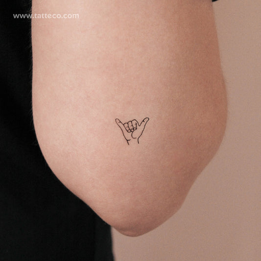 Tatuaje semipermanente Shaka Sign - Juego de 2