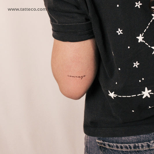 Tatuaje semipermanente "Valentía" - Juego de 2