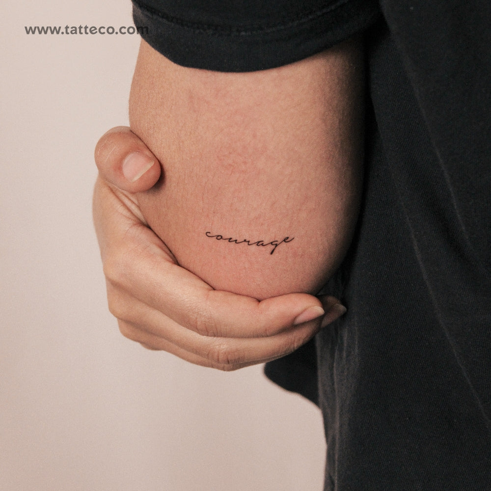 Courage Semi-Permanent Tattoo - Set of 2