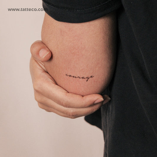 Tatuaje semipermanente "Valentía" - Juego de 2