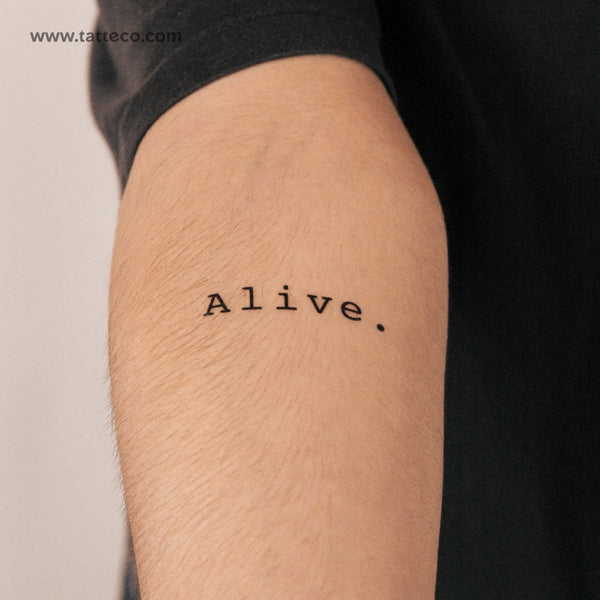 Alive. Semi-Permanent Tattoo - Set of 2