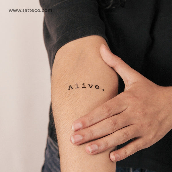 Alive. Semi-Permanent Tattoo - Set of 2