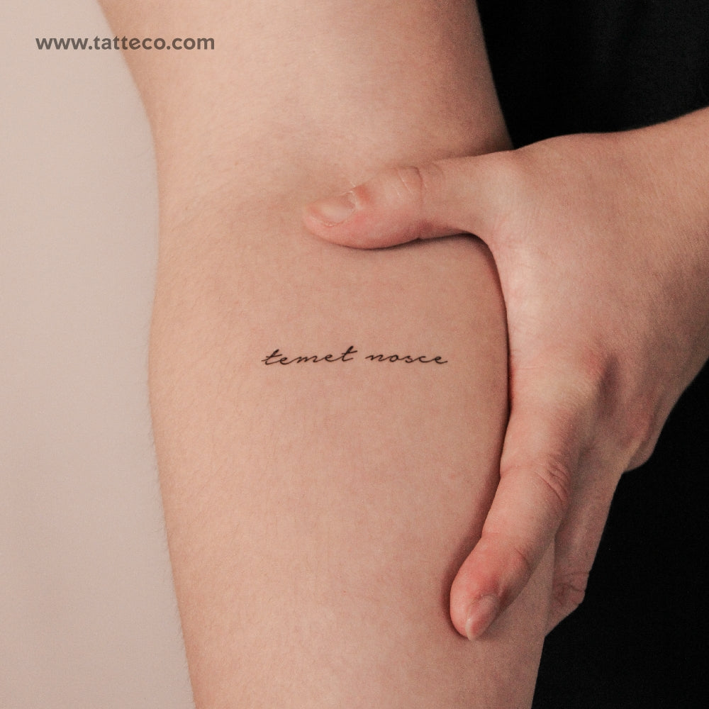 Temet Nosce Semi-Permanent Tattoo - Set of 2