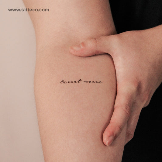Tatuaje semipermanente Temet Nosce - Juego de 2