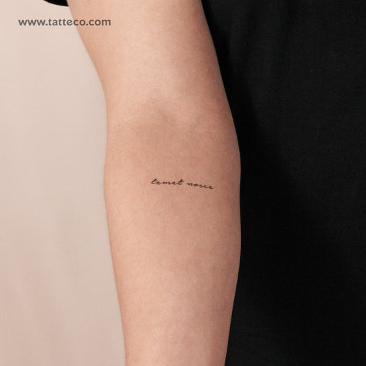 Tatuaje semipermanente Temet Nosce - Juego de 2