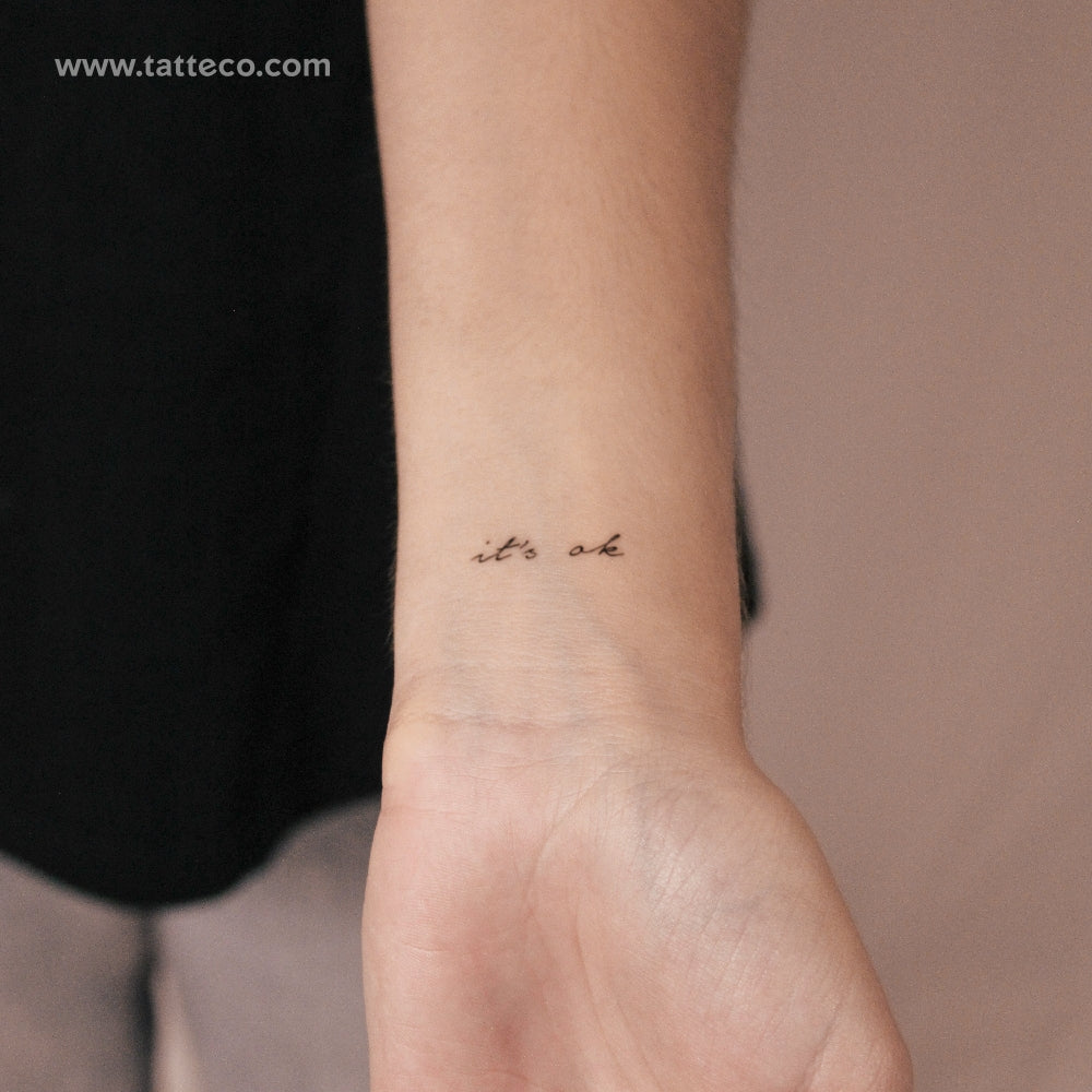 Tatuaje semipermanente "It's Ok" - Juego de 2