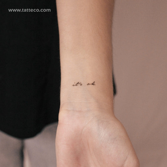 Tatuaje semipermanente "It's Ok" - Juego de 2