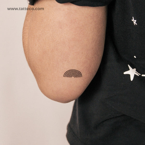 Minimalist Rainbow Semi-Permanent Tattoo - Set of 2