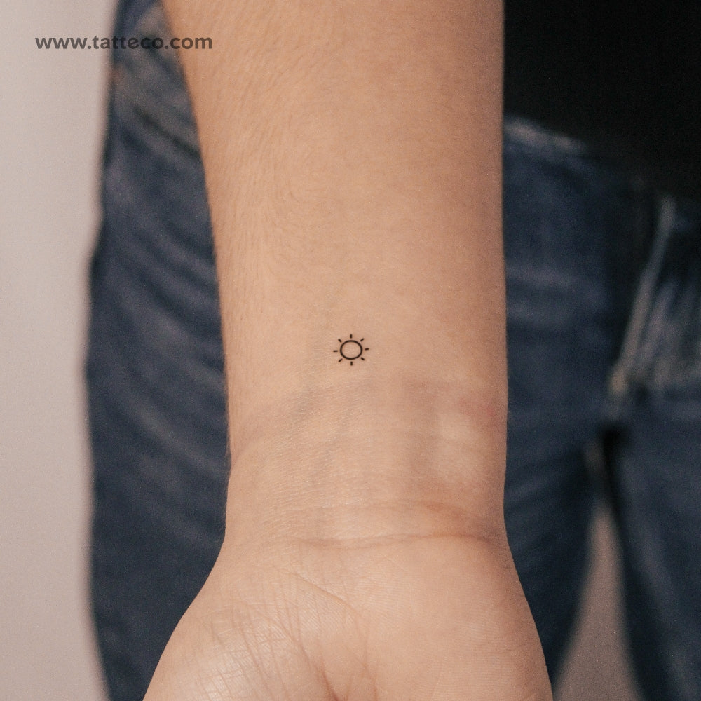 Tatuaje semipermanente Tiny Sun - Juego de 2