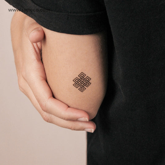 Tatuaje semipermanente de nudo infinito (juego de 2)
