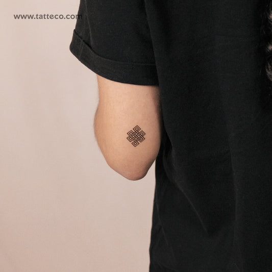 Tatuaje semipermanente de nudo infinito (juego de 2)