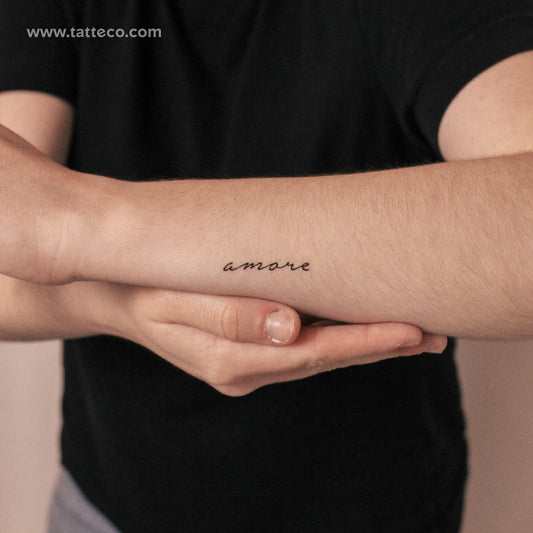 Tatuaje semipermanente Amore - Juego de 2