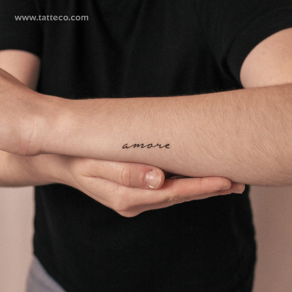 Amore Semi-Permanent Tattoo - Set of 2