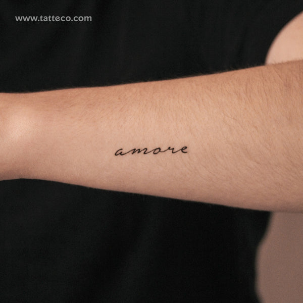 Amore Semi-Permanent Tattoo - Set of 2