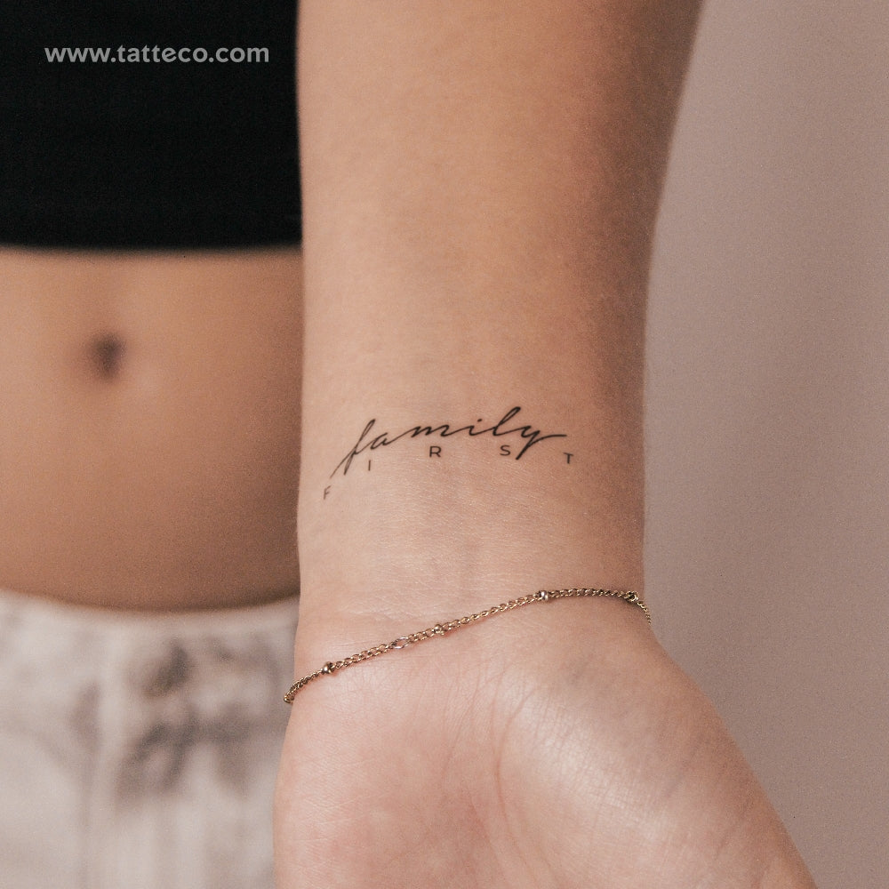 Family First Semi-Permanent Tattoo - Set of 2