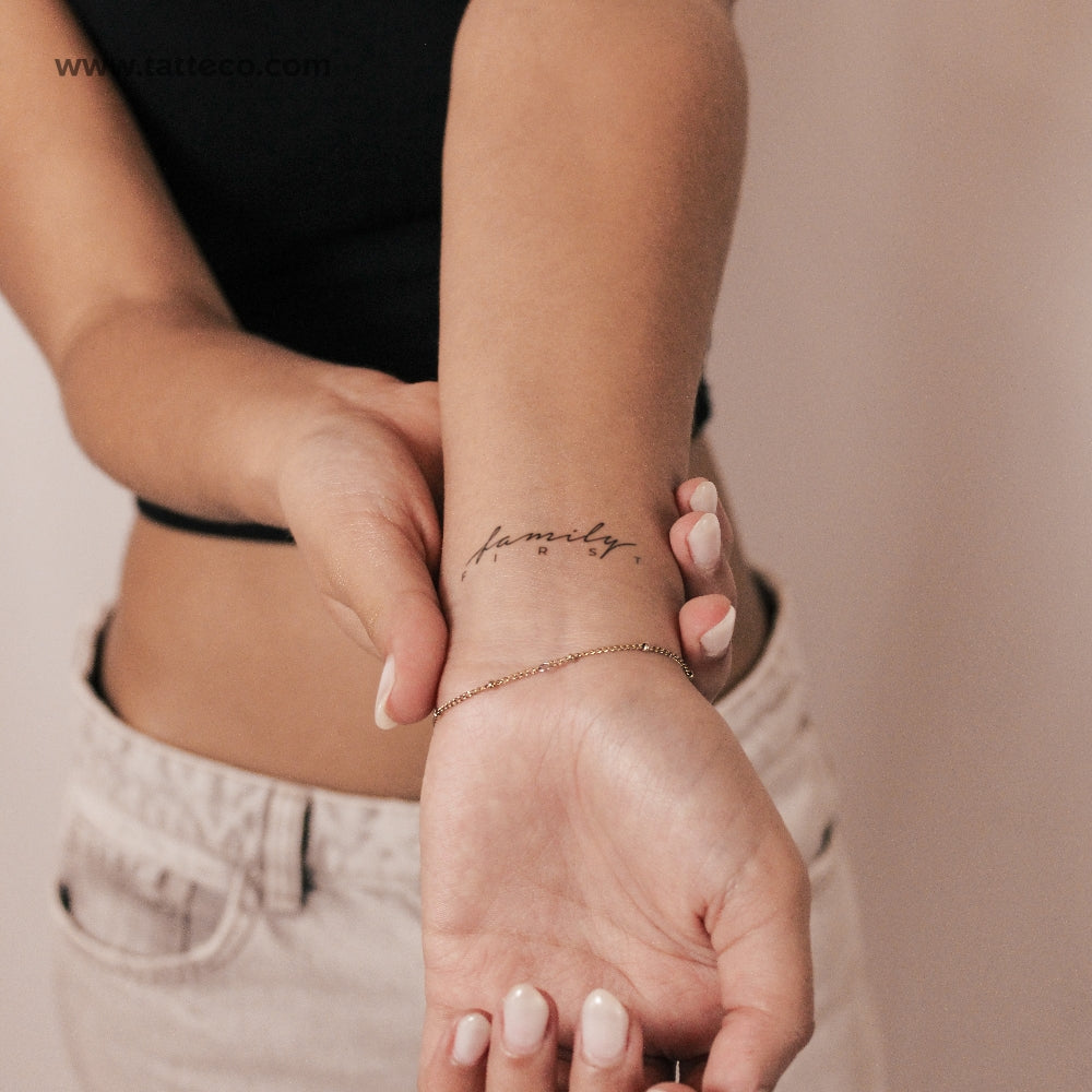 Family First Semi-Permanent Tattoo - Set of 2