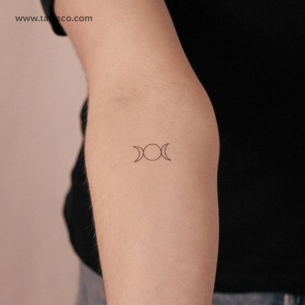 Triple Moon Semi-Permanent Tattoo - Set of 2