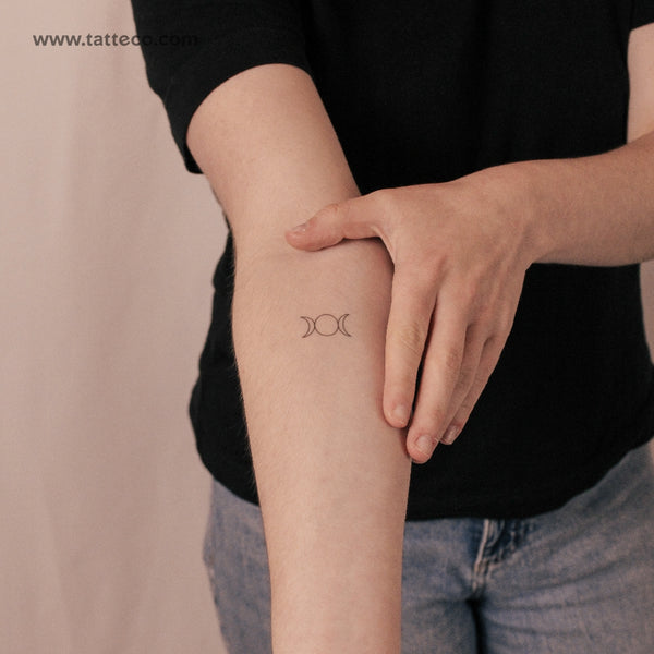 Triple Moon Semi-Permanent Tattoo - Set of 2