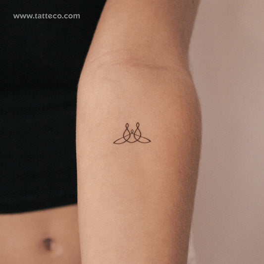 Family Symbol (3) Semi-Permanent Tattoo - Set of 2