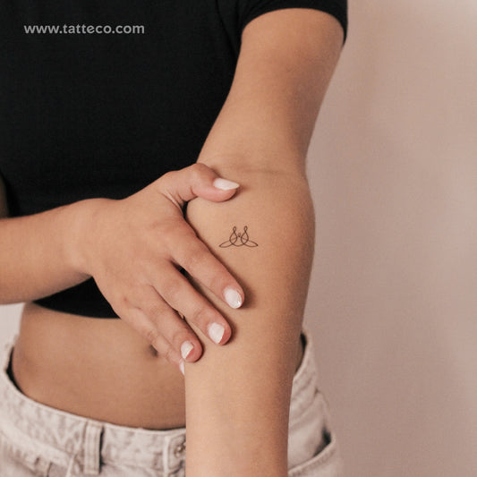 Family Symbol (3) Semi-Permanent Tattoo - Set of 2