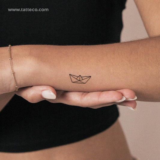 Paper Boat Semi-Permanent Tattoo - Set of 2