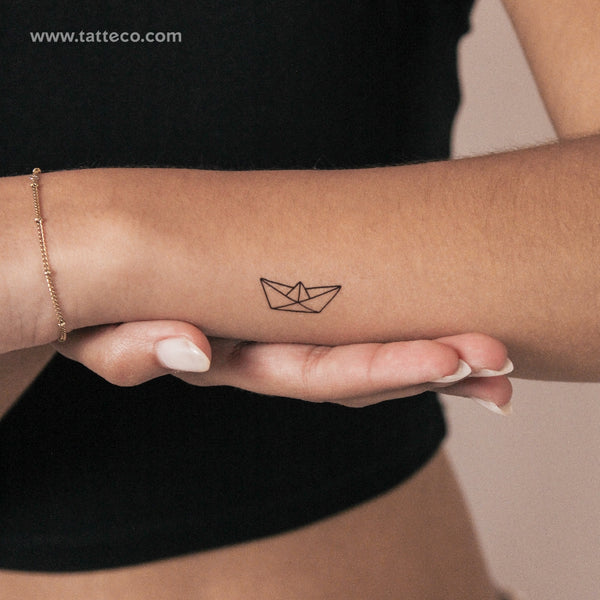 Paper Boat Semi-Permanent Tattoo - Set of 2