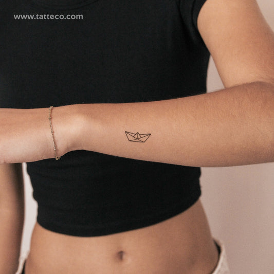 Paper Boat Semi-Permanent Tattoo - Set of 2