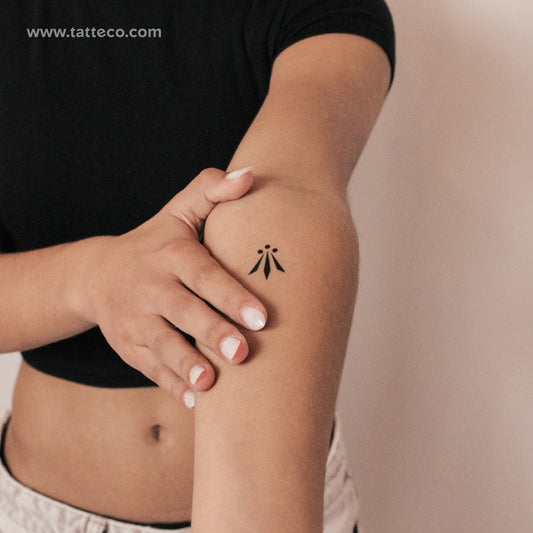 Tatuaje semipermanente del símbolo celta Awen (juego de 2)