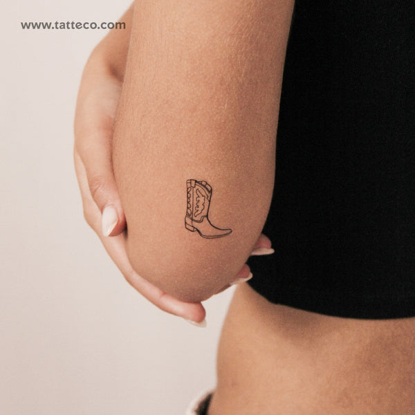 Cowboy Boot Semi-Permanent Tattoo - Set of 2
