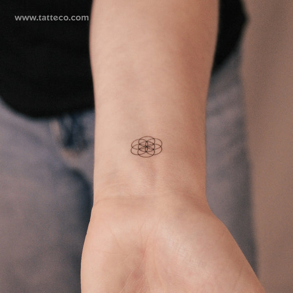 Tatuaje semipermanente Semilla de la Vida - Juego de 2