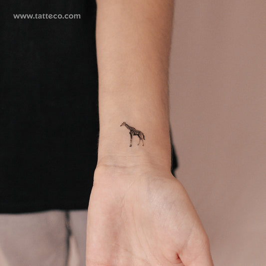 Giraffe Semi-Permanent Tattoo - Set of 2