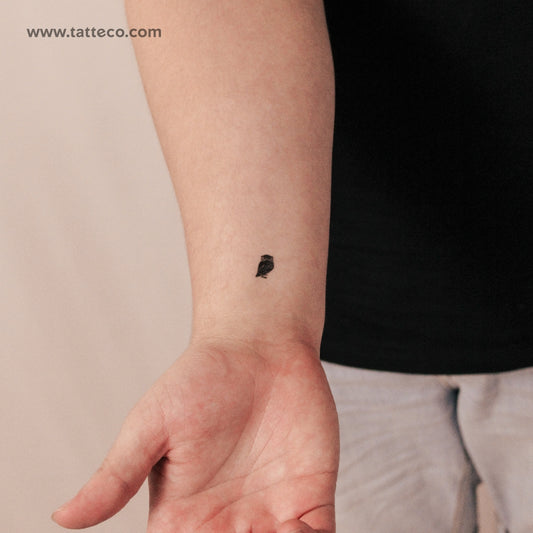 Tatuaje semipermanente de búho diminuto (juego de 2)