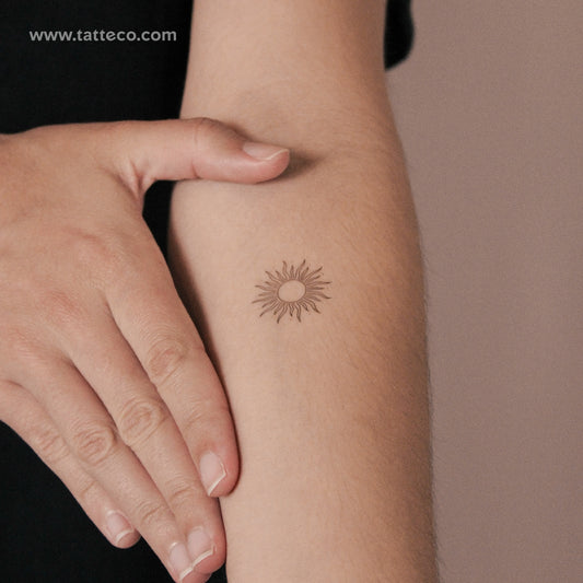 Tatuaje semipermanente de sol - Juego de 2