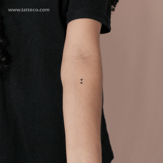 Tatuaje semipermanente de colibríes pequeños (juego de 2)