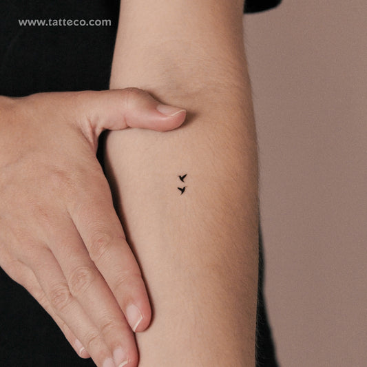 Tatuaje semipermanente de colibríes pequeños (juego de 2)