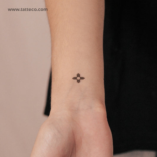 Tatuaje semipermanente Tiny Zia Sun - Juego de 2