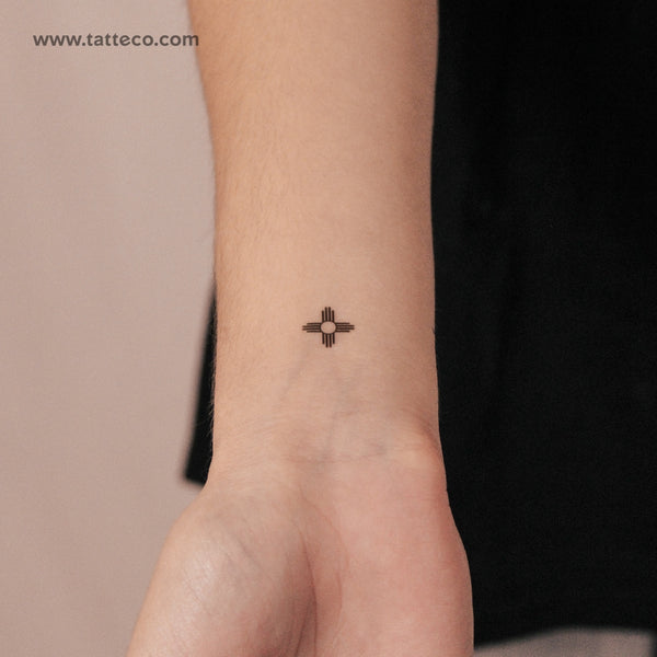 Tatuaje semipermanente Tiny Zia Sun - Juego de 2
