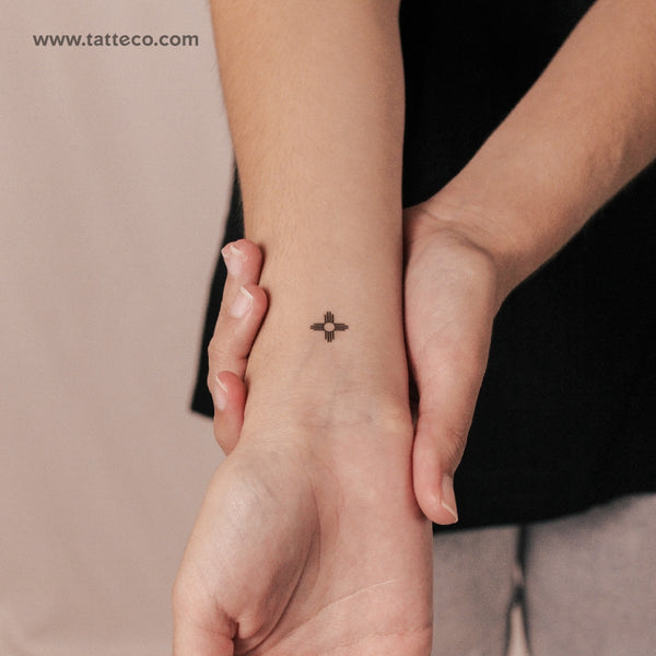 Tatuaje semipermanente Tiny Zia Sun - Juego de 2