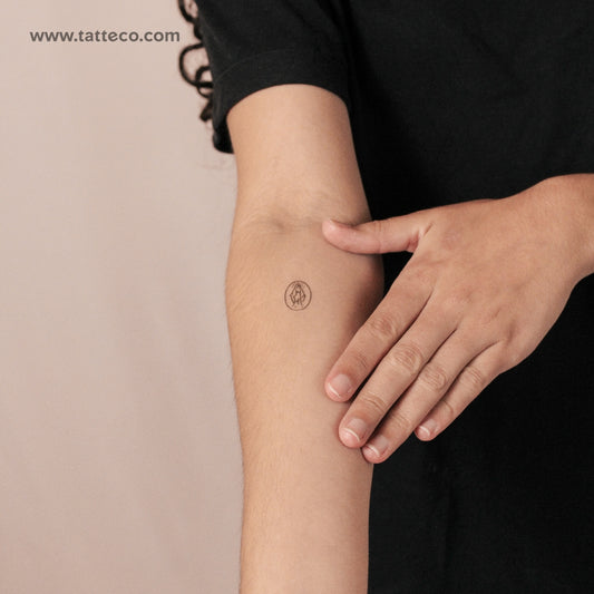 Tatuaje semipermanente de la Virgen María - Juego de 2